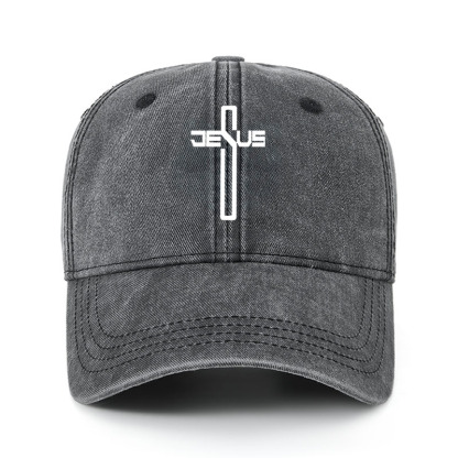 Heritage Washed Cap - Jesus Cross Christ 