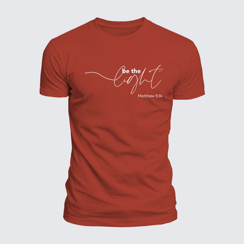 Luxe Mercerized Cotton Tee - Be The Light 