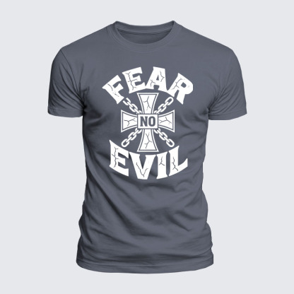 Luxe Mercerized Cotton Tee - Fear No Evil