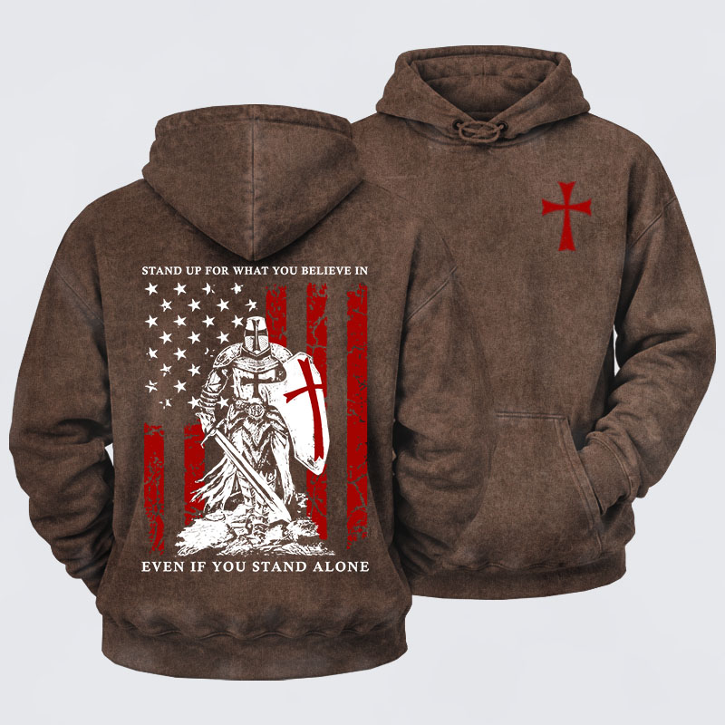 Washed Hoodie - Stand Up For What You Believe