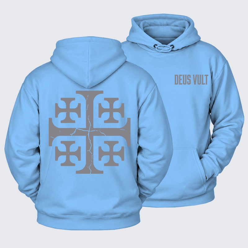 Plush Fleece-Lined Hoodie - Deus Vult