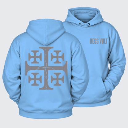 Plush Fleece-Lined Hoodie - Deus Vult