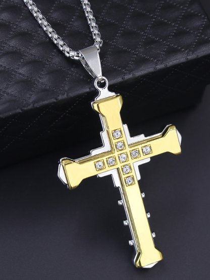 Christian Diamond Cross Necklace