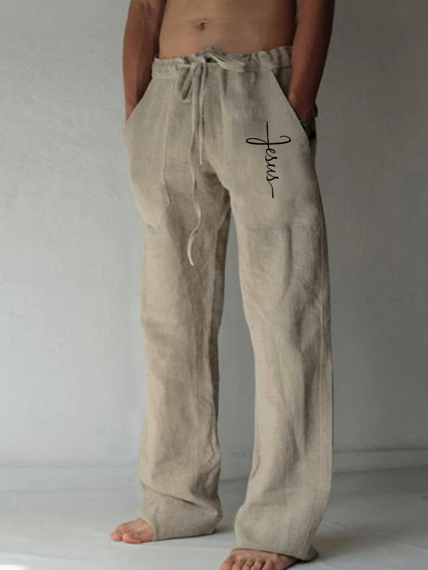 Jesus Cross Christian Beach Pants