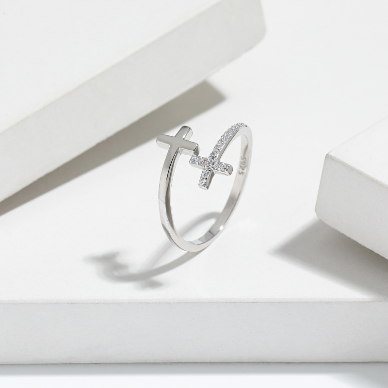 Cross Christian 925 Sterling Silver Ring