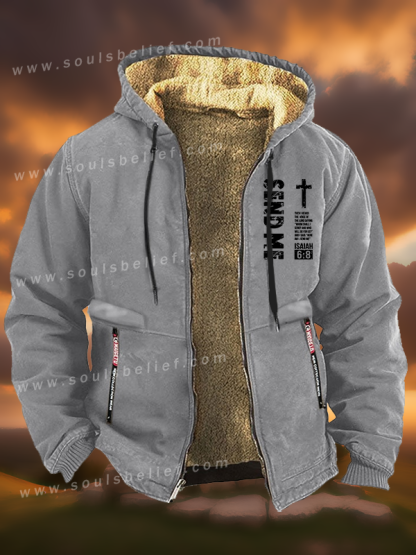 Send Me Isaiah 6:8 Jesus God Christian Zipper Hooded Jacket