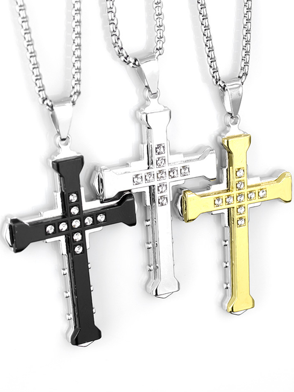 Christian Diamond Cross Necklace