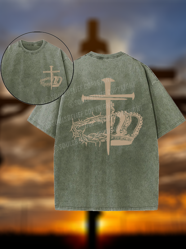 Cross Christian Washed T-Shirt