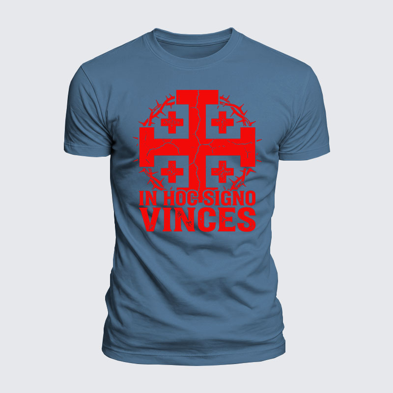 Luxe Mercerized Cotton Tee - In Hoc Signo Vinces 