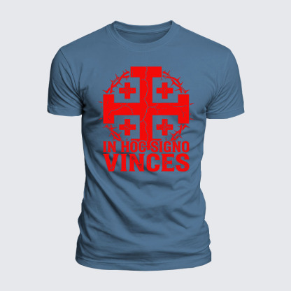 Luxe Mercerized Cotton Tee - In Hoc Signo Vinces 