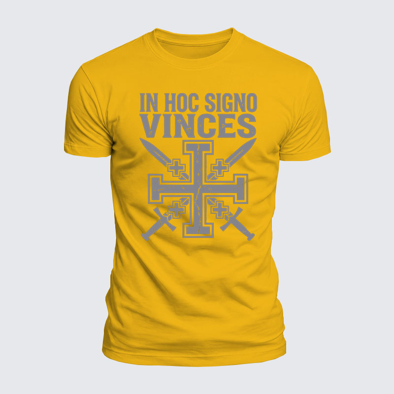 Luxe Mercerized Cotton Tee - In Hoc Signo Vinces 