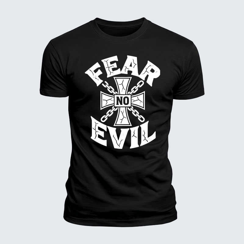 Luxe Mercerized Cotton Tee - Fear No Evil