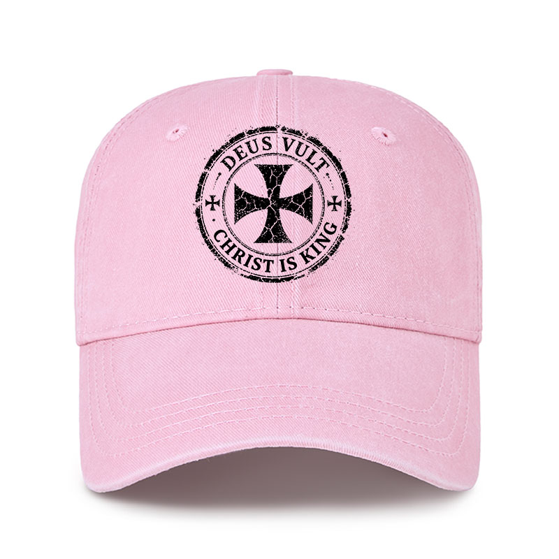 Heritage Washed Cap - Deus Vult Christ Is King