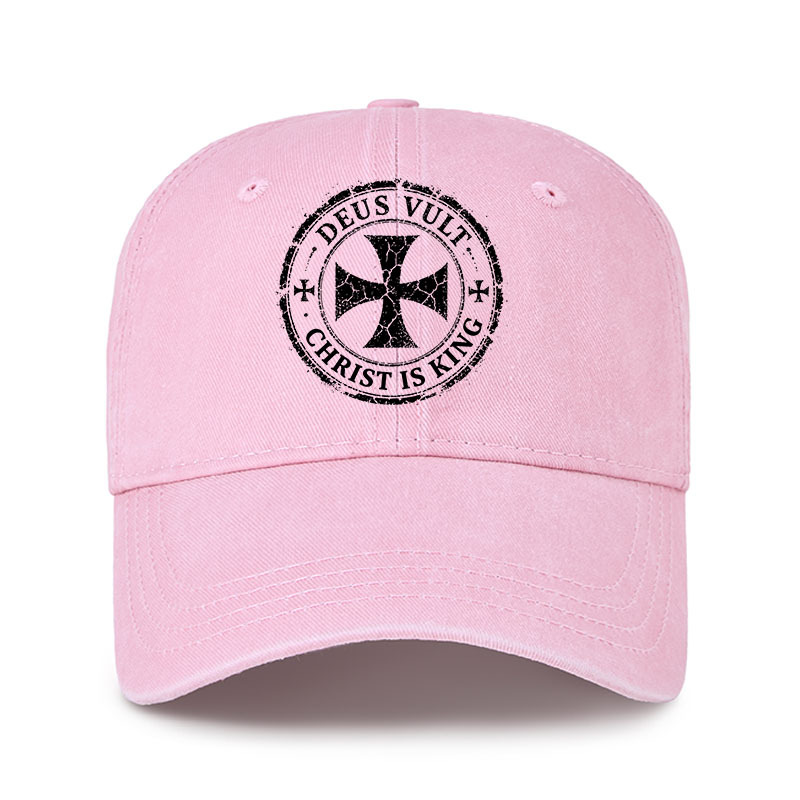 Heritage Washed Cap - Deus Vult Christ Is King