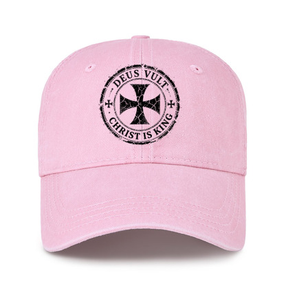 Heritage Washed Cap - Deus Vult Christ Is King