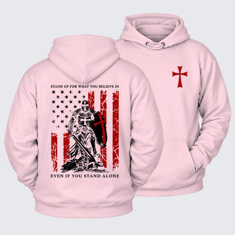 Plush Fleece-Lined Hoodie - Stand Up For What You Believe