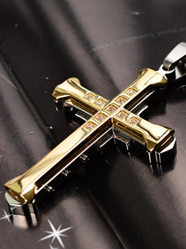 Christian Diamond Cross Necklace