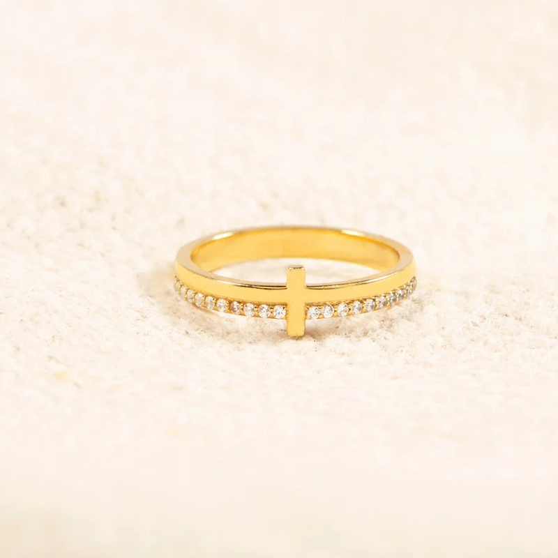 Cross Christian 925 Sterling Silver Ring