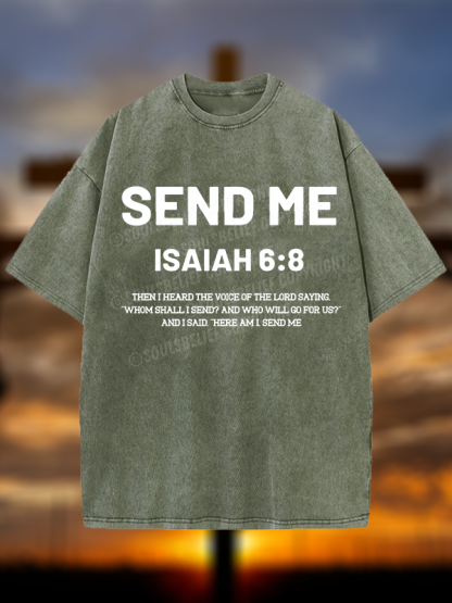 Send Me Christian Washed T-Shirt