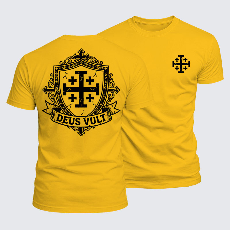 [Copy]Luxe Mercerized Cotton Tee - Deus Vult