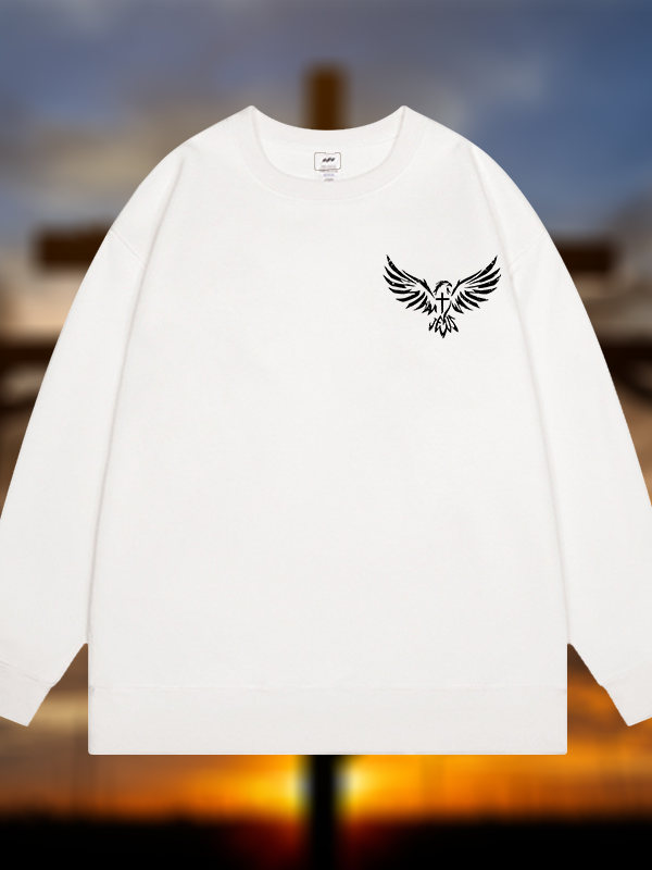 Wings Like Eagles Jesus God Christian Sweatshirt