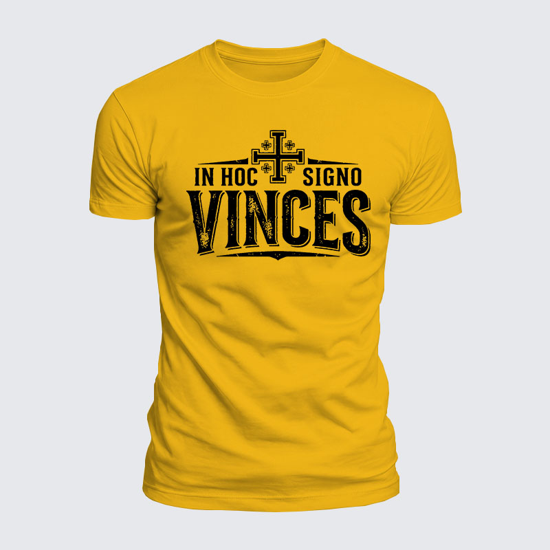 Luxe Mercerized Cotton Tee - In Hoc Signo Vinces 