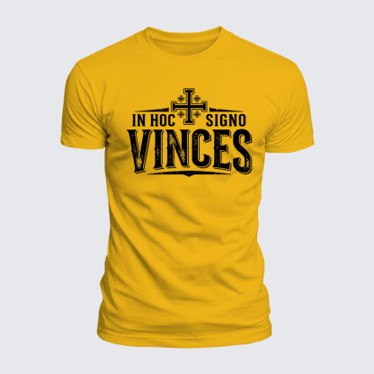 Luxe Mercerized Cotton Tee - In Hoc Signo Vinces 