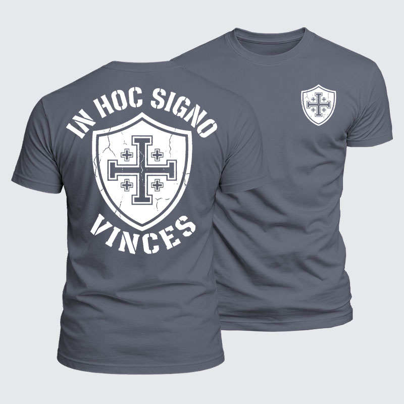 Luxe Mercerized Cotton Tee - In Hoc Signo Vinces 