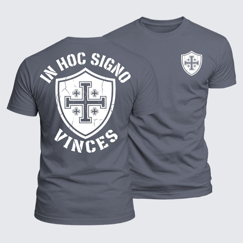 Luxe Mercerized Cotton Tee - In Hoc Signo Vinces 