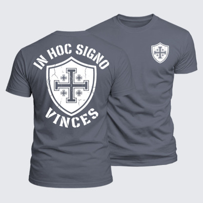 Luxe Mercerized Cotton Tee - In Hoc Signo Vinces 