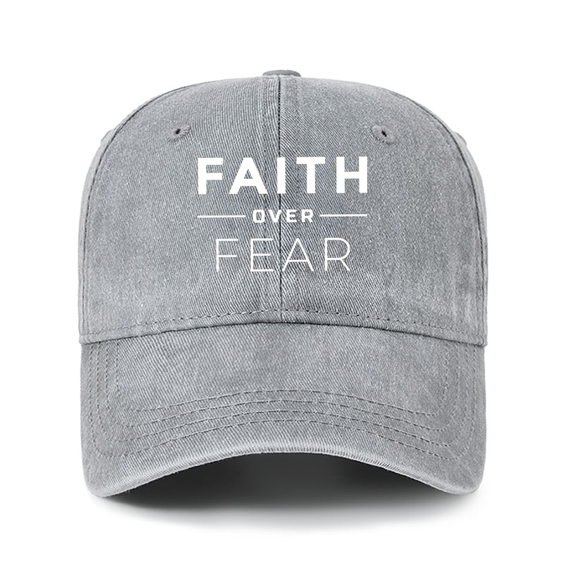 Heritage Washed Cap - Faith Over Fear 