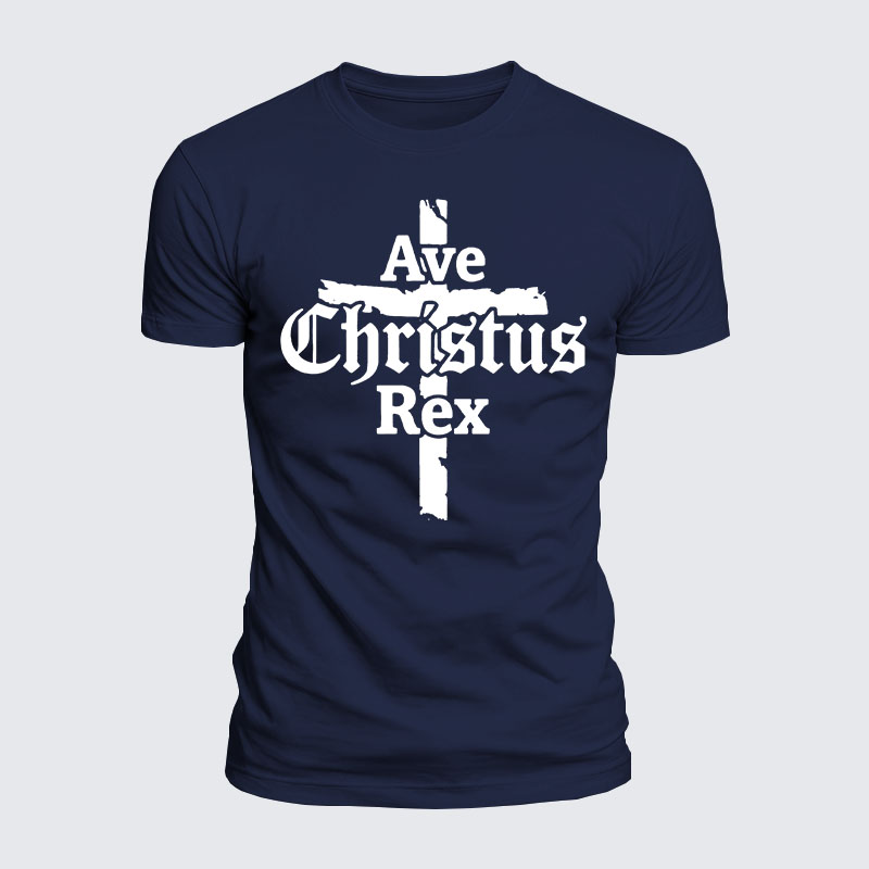 Luxe Mercerized Cotton Tee - Ave Christus Rex