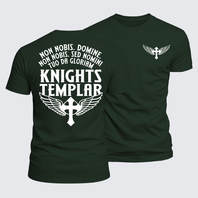 Luxe Mercerized Cotton Tee - Non Nobis Domine, Non Nobis, Sed Nomini Tuo Da Gloriam