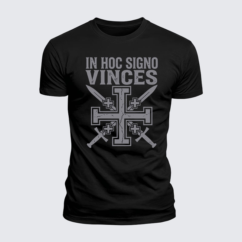 Luxe Mercerized Cotton Tee - In Hoc Signo Vinces 