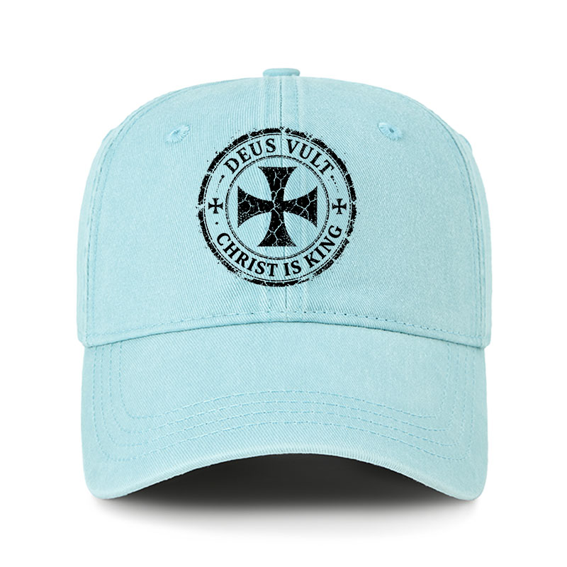 Heritage Washed Cap - Deus Vult Christ Is King