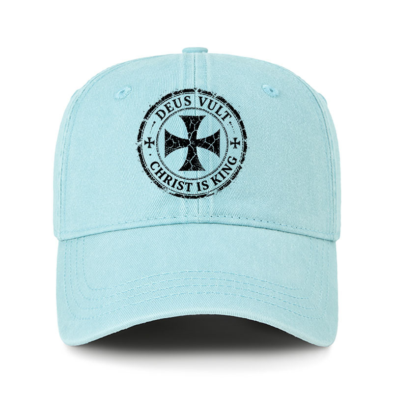 Heritage Washed Cap - Deus Vult Christ Is King