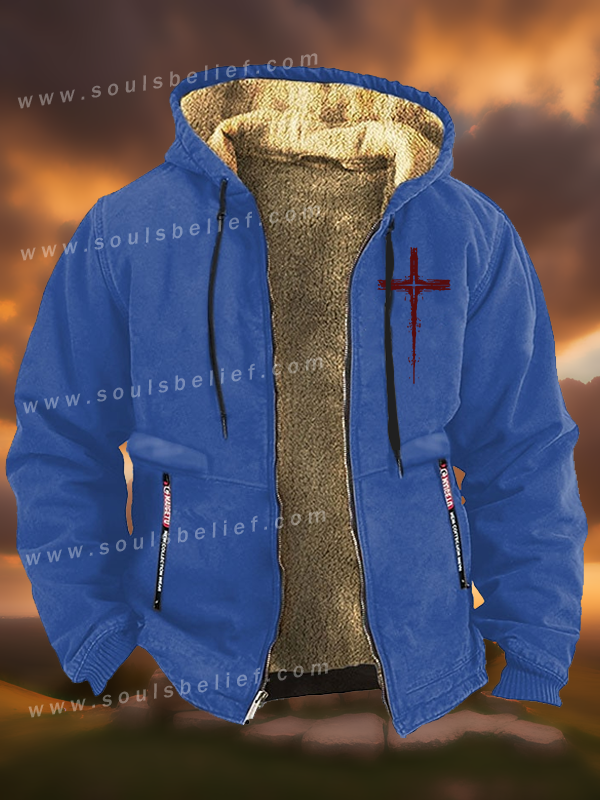 Light of Cross Jesus God Christian Zipper Hooded Jacket