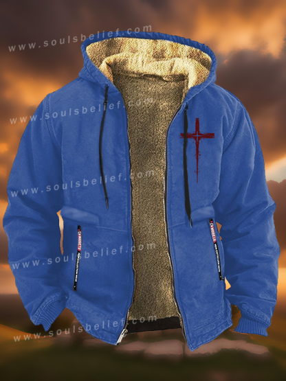 Light of Cross Jesus God Christian Zipper Hooded Jacket
