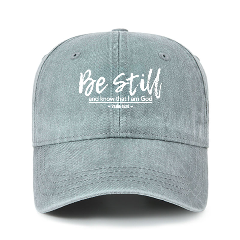 Heritage Washed Cap - Psalm 46:10