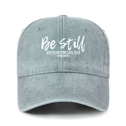 Heritage Washed Cap - Psalm 46:10
