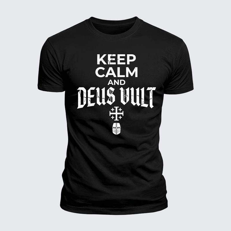 Man Of God Husband Dad Jesus God Christian Cotton T-Shirt