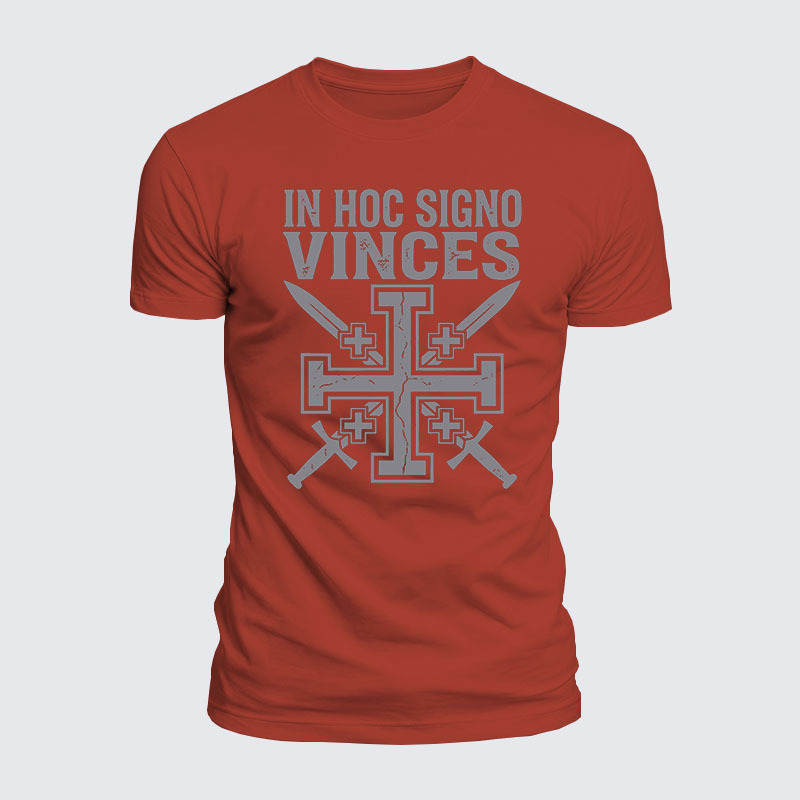 Luxe Mercerized Cotton Tee - In Hoc Signo Vinces 