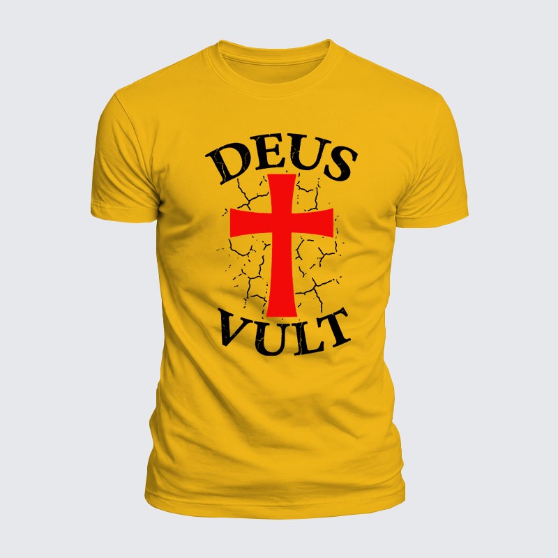 Luxe Mercerized Cotton Tee - Deus Vult