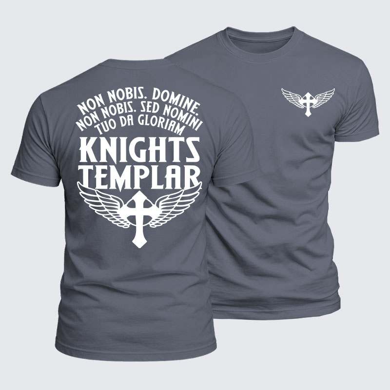 Luxe Mercerized Cotton Tee - Non Nobis Domine, Non Nobis, Sed Nomini Tuo Da Gloriam