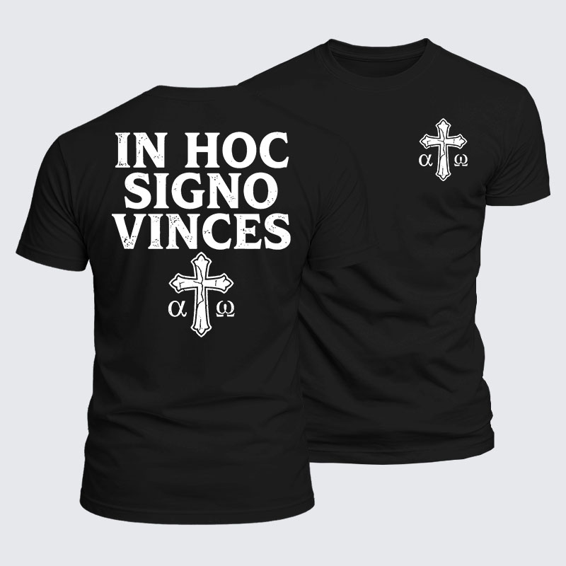 Luxe Mercerized Cotton Tee - In Hoc Signo Vinces 
