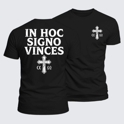 Luxe Mercerized Cotton Tee - In Hoc Signo Vinces 