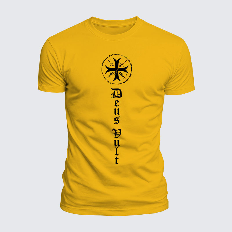Luxe Mercerized Cotton Tee - Deus Vult