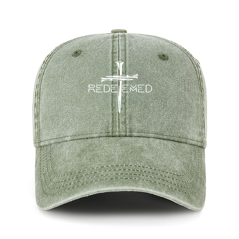 Heritage Washed Cap - Cross Nails Redeemed