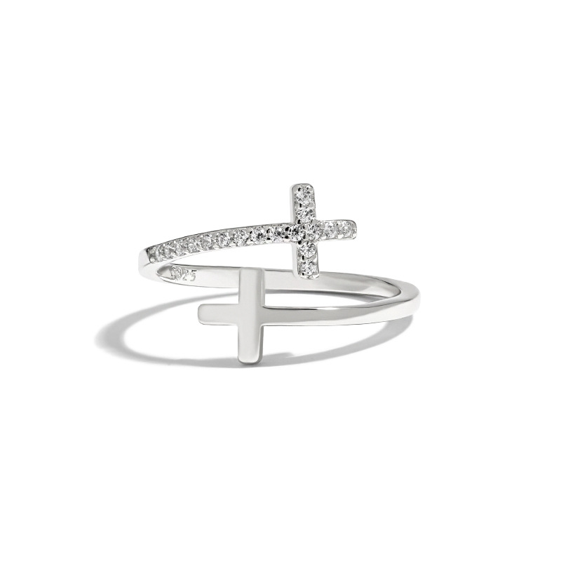 Cross Christian 925 Sterling Silver Ring
