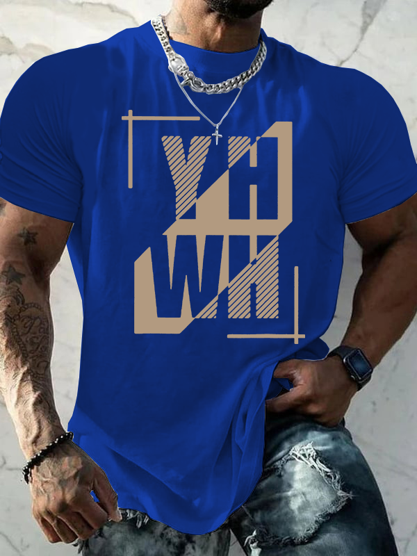 YHWH God Yahweh - Judah-Lion-Yahweh Jesus God Christian Cotton T-Shirt